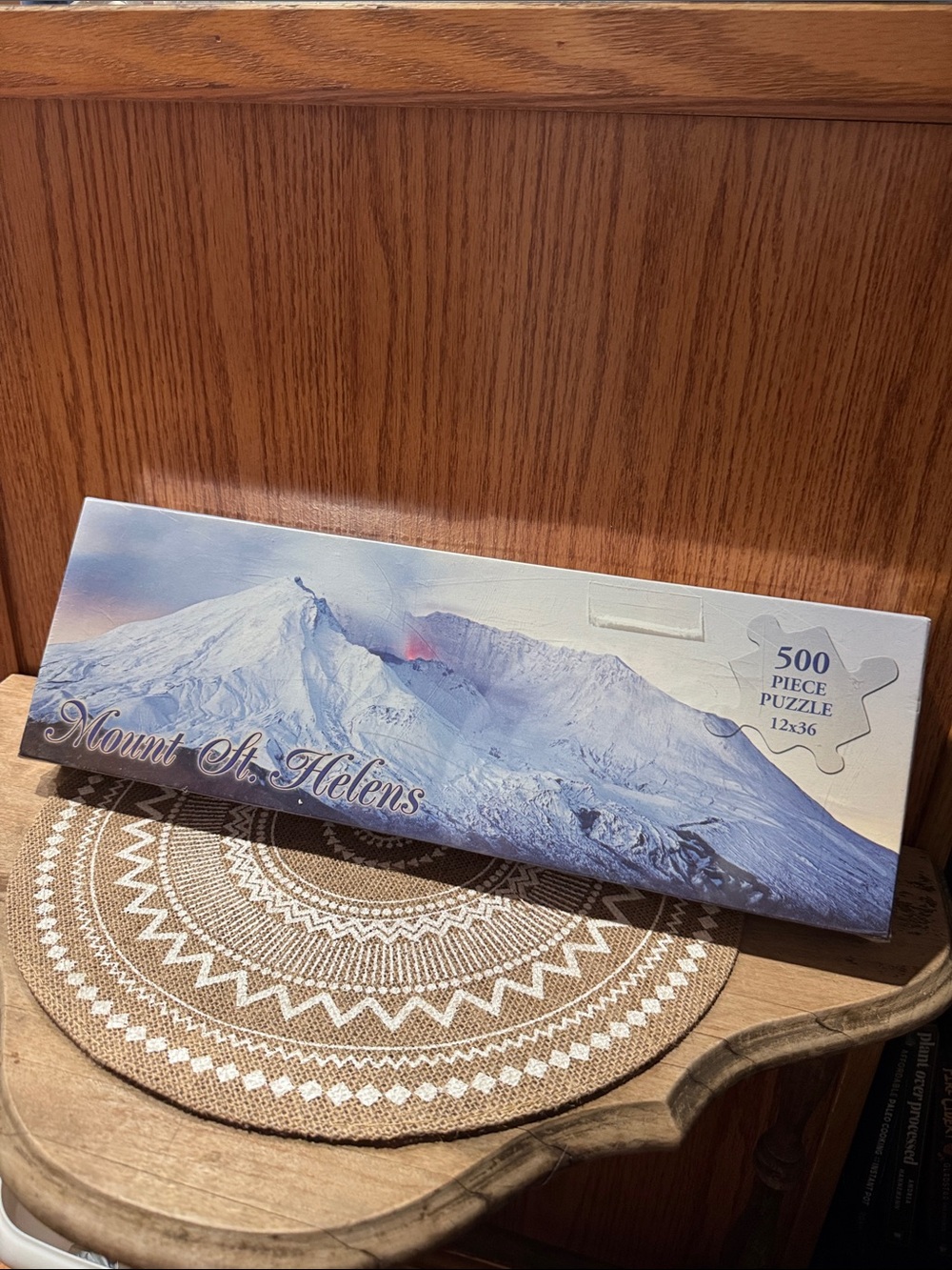 Mount St. Helens 500-Piece Puzzle - 12”x36”Snowy Mountain Scenic